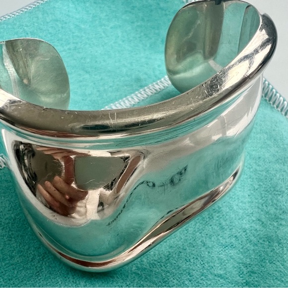 SOLD ON eBAY! Tiffany & Co 1978 Bone Cuff Bracelet Elsa Peretti Vintage Silver - Picture 8 of 11